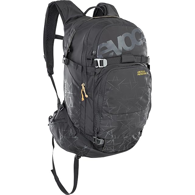 Schwarzer Skirucksack EVOC Line R.A.S. Protector 32 mit Rückenprotektor