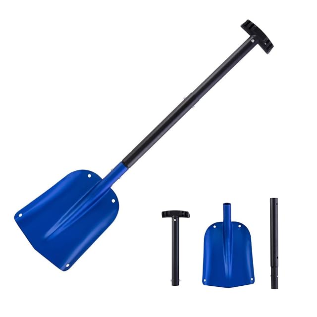 ORIENTOOLS dreiteilige Teleskop-Schneeschaufel aus Aluminium