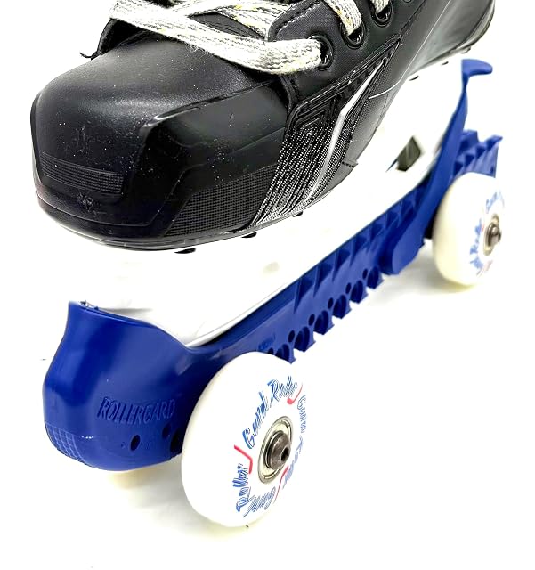 RollerGard blauer Kufenschoner mit Rollen