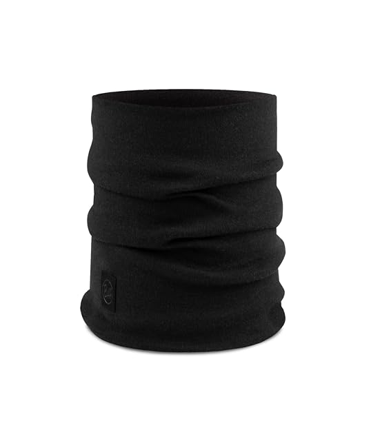 Buff Merino Schlauchschal in Solid Black
