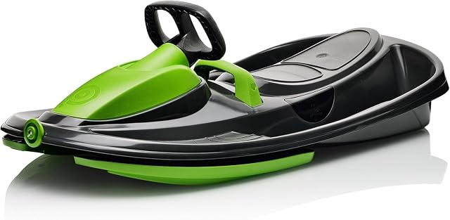ToyToyToy Stratos Lenkbob in Schwarz und Grün mit Lenkrad