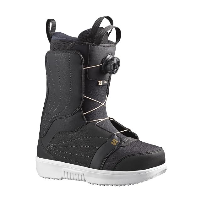 Salomon Pearl BOA Damen-Snowboardboot in Schwarz, Weiß und Gold