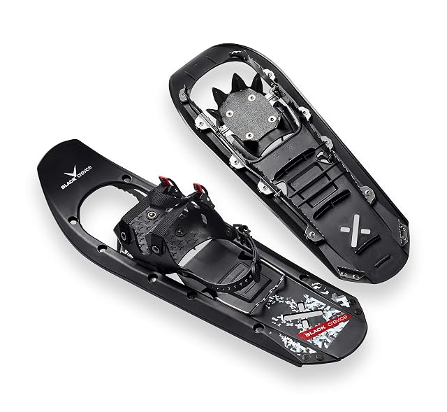 Black Crevice Schneeschuh mit Kunststoffrahmen, 64 cm, mit Ratschenbindung