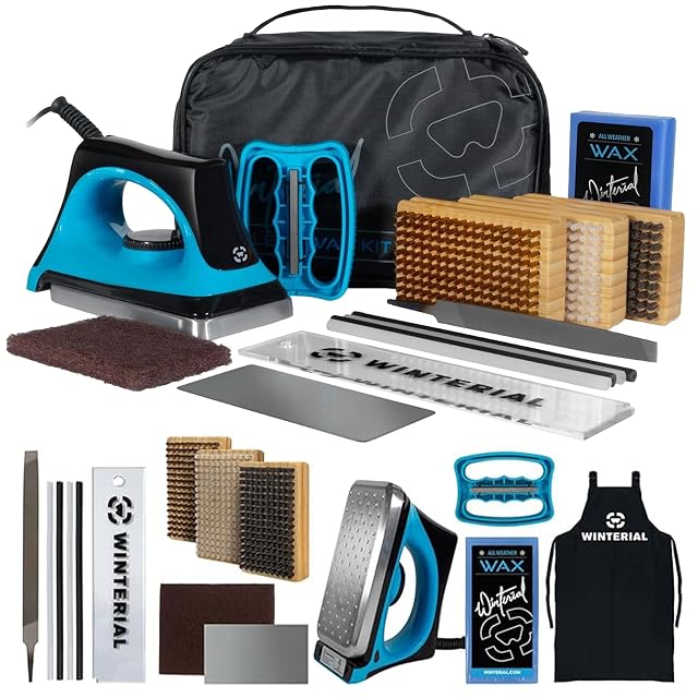 Winterial professionelles Wachs- und Tuning-Set für Ski und Snowboard